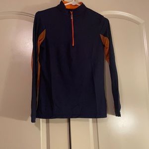 EIS Equestrian Sunshirt Small Navy and Orange